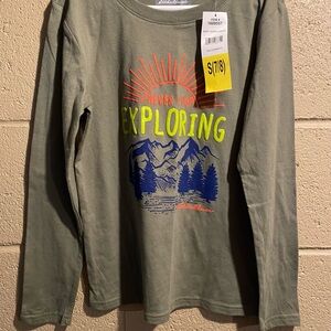 Eddie Bauer Kids Long Sleeve Tee - Olive Green